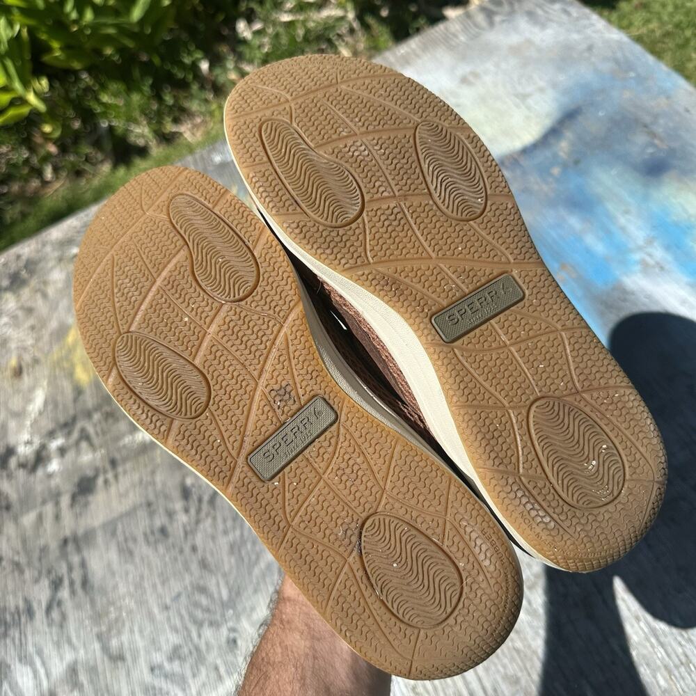 Sperry Top-Sider Men’s 9 Shoes Gamefish 3-Eye Brown Leather Son-R Boat - BP - Picture 9 of 13